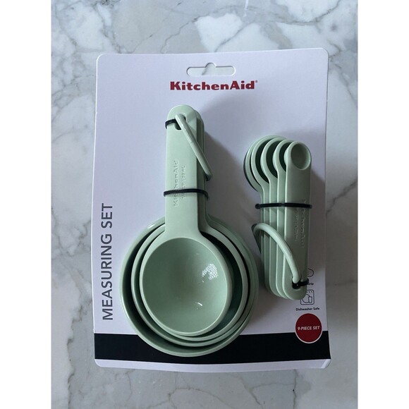 KitchenAid Other - KitchenAid Measuring Cups & Spoons Set Pistachio 9 Piece For Cooking NEW!